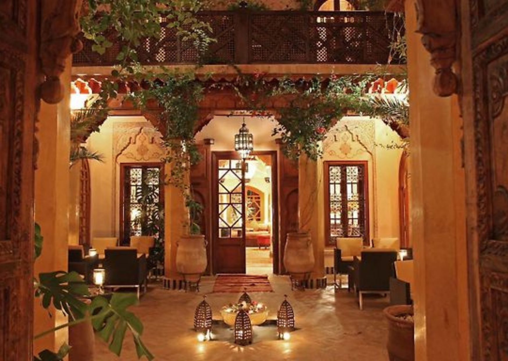 hotel 5 etoiles marrakech I La Maison Arabe Hotel, Spa & Cooking Workshops patio