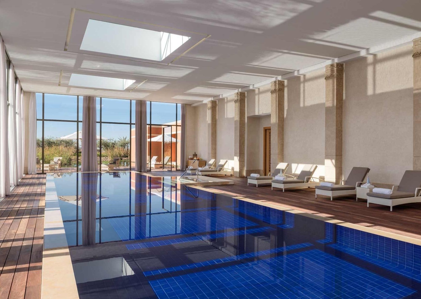 hotel 5 etoiles marrakech I Oberoi marrakech piscine