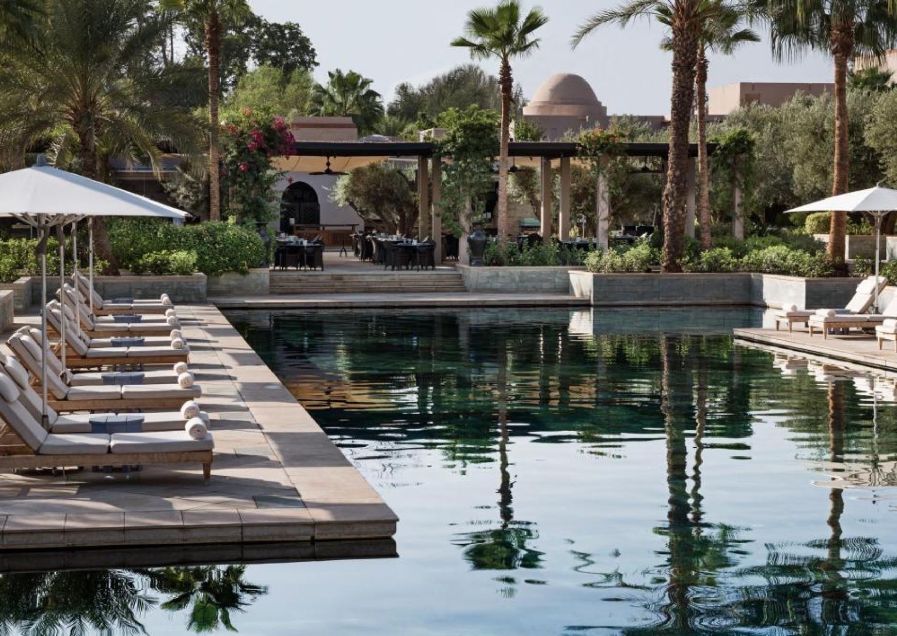 hotel 5 etoiles marrakech I hotel four seasons marrakech piscine