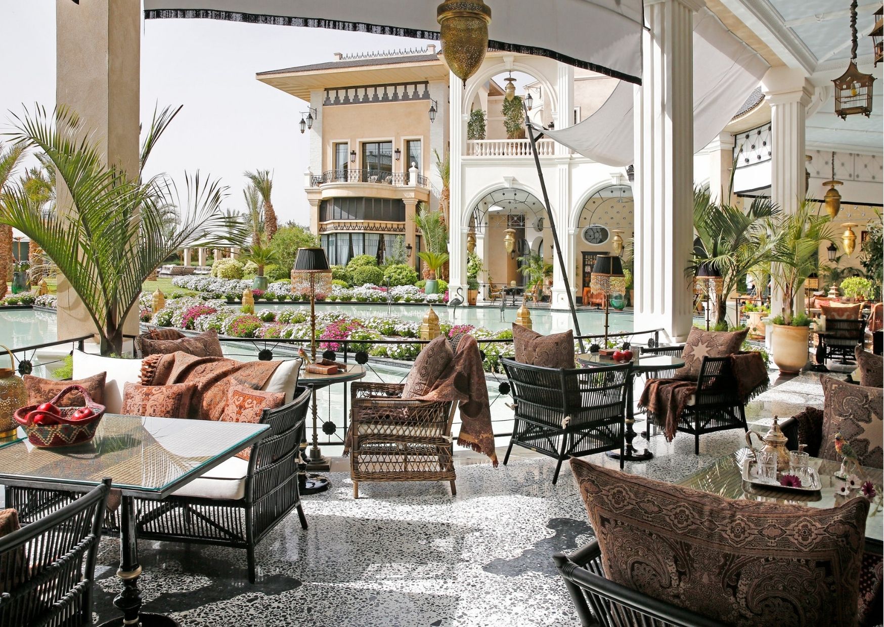hotel 5 etoiles marrakech I marrakech palais ronsard relais & chateaux patio