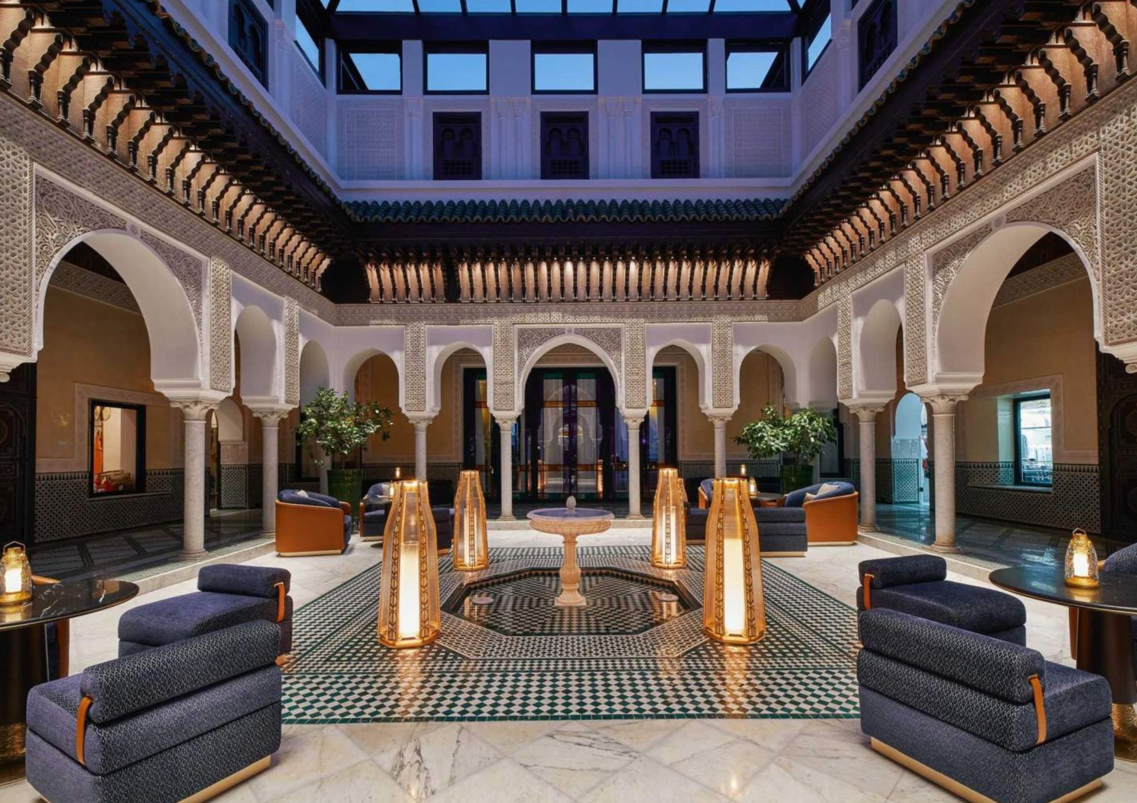 mamounia marrakech lobby - hotel 5 etoiles