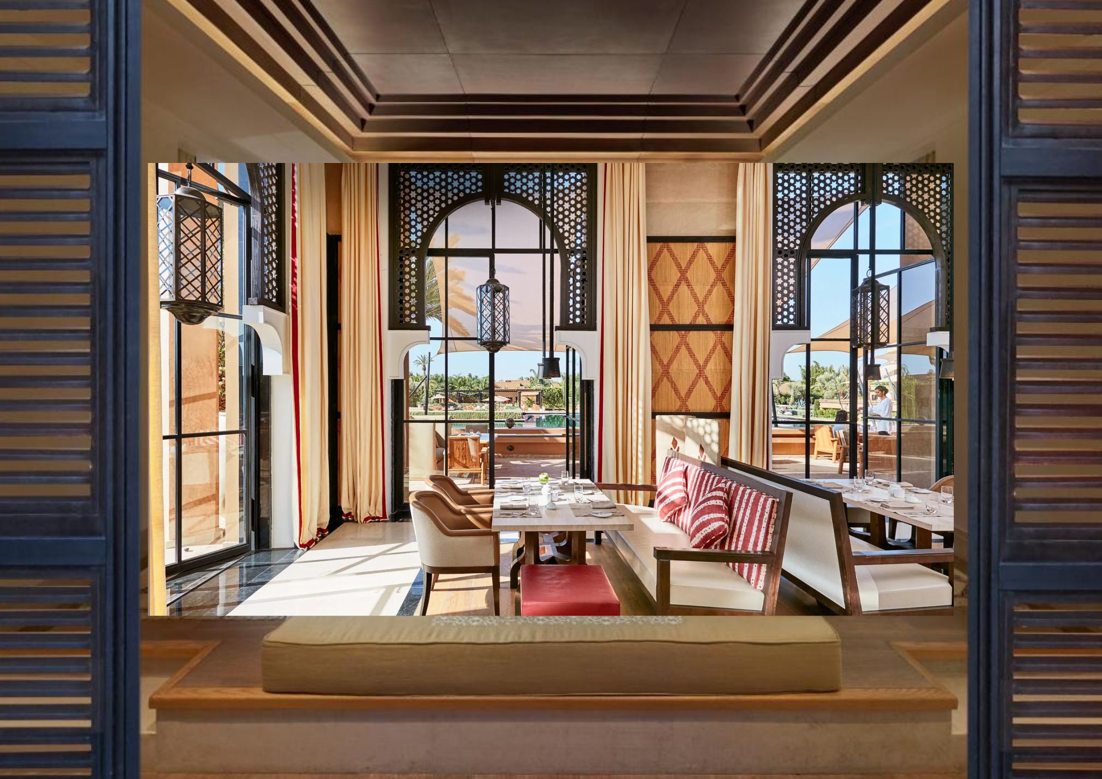 mandarin oriental marrakech restaurant - hotel 5 etoiles
