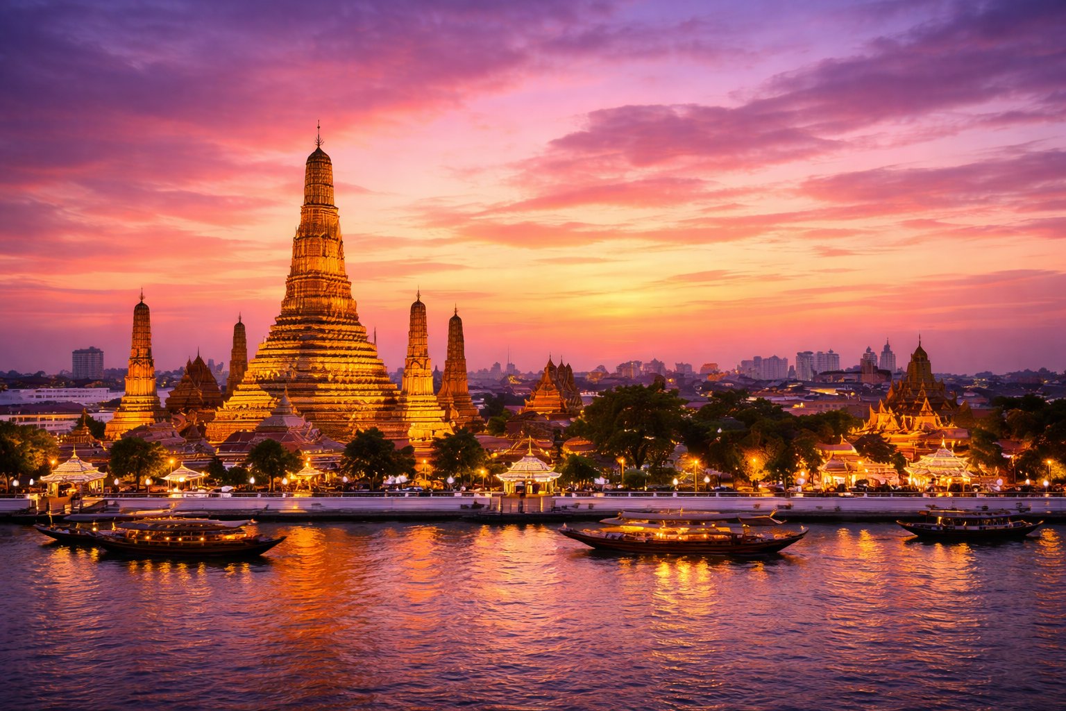 Hôtel 5 étoiles à Bangkok avec vue sur le fleuve Chao Phraya