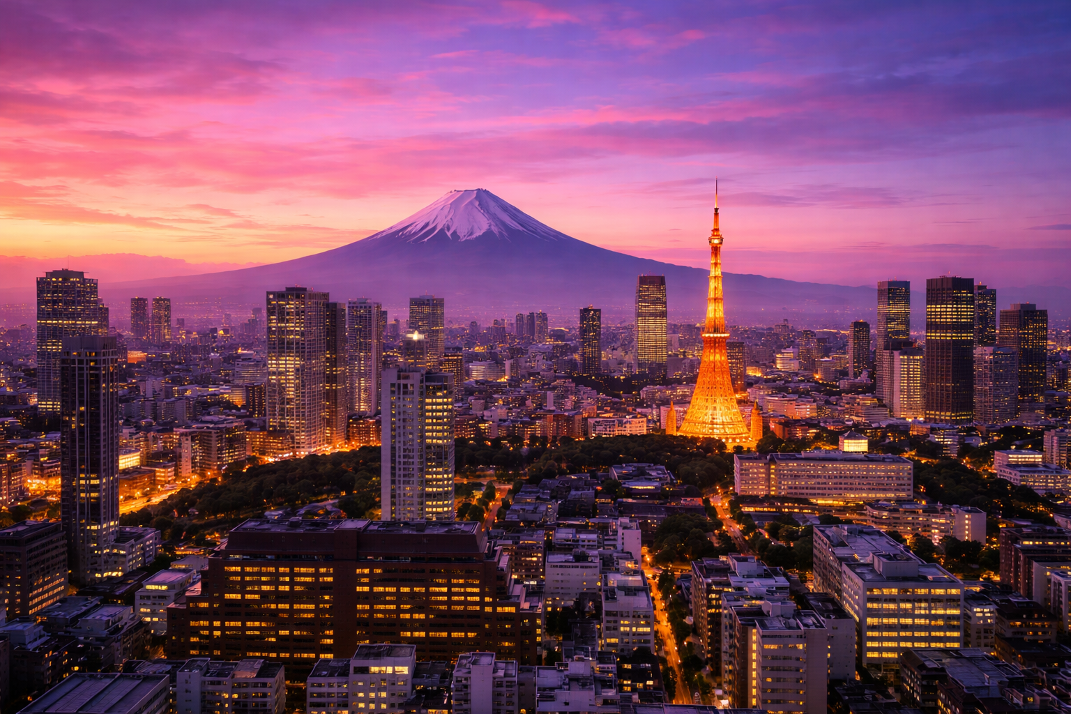 Hôtel 5 étoiles à Tokyo avec vue panoramique sur la skyline