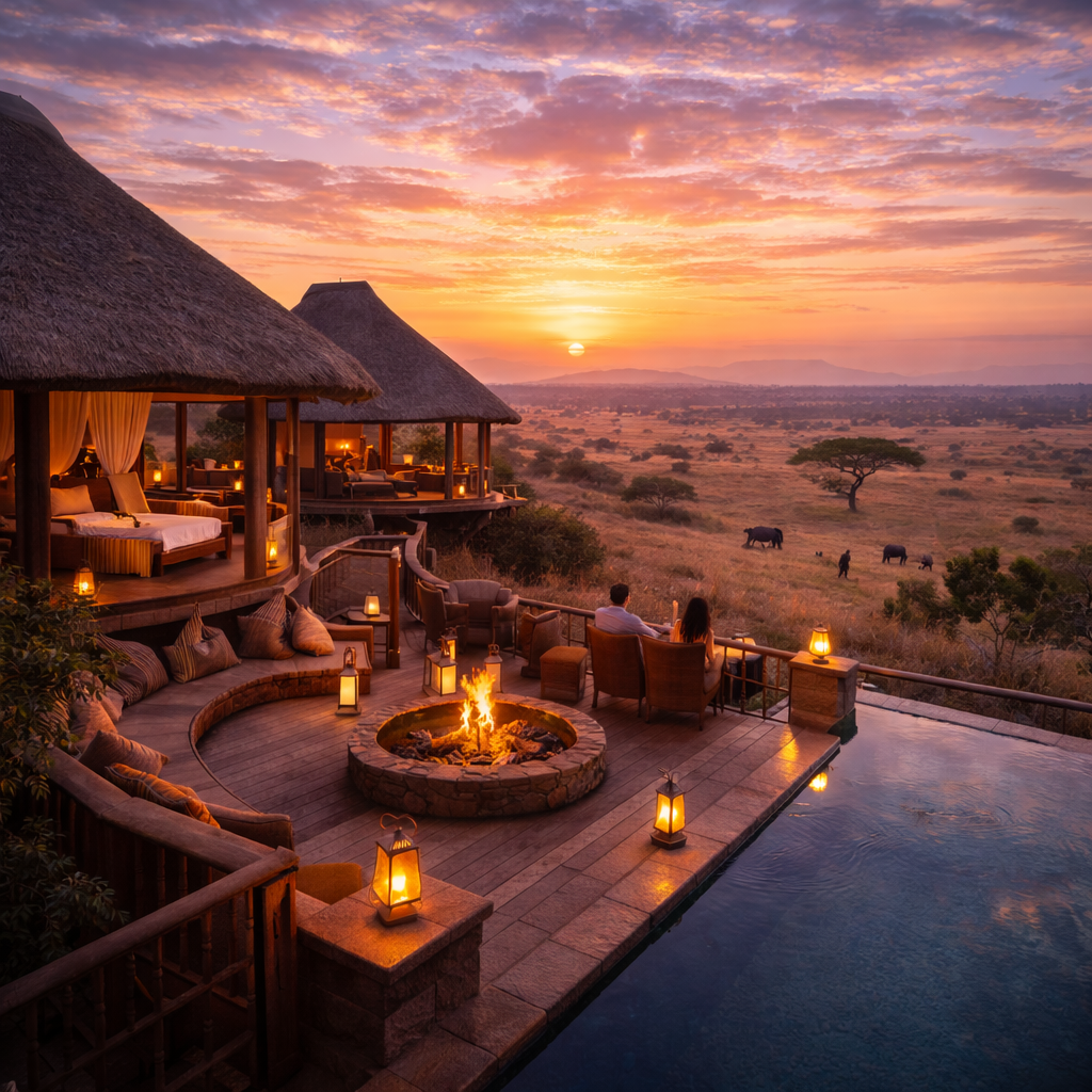 Lodge safari 5 étoiles en Afrique