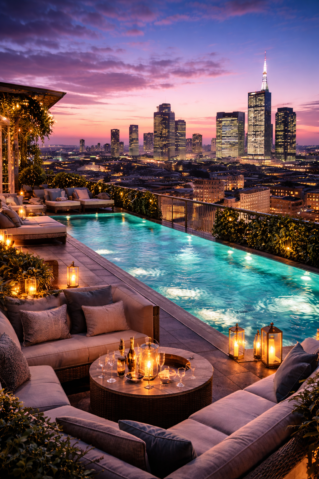 Hôtel 5 étoiles moderne à Milan avec rooftop