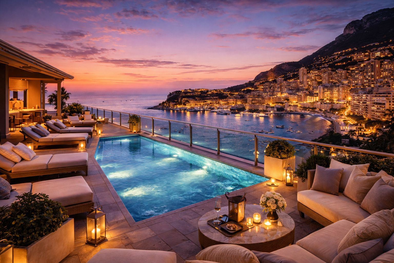 Hôtel 5 étoiles moderne à Monaco avec rooftop et vue Méditerranée