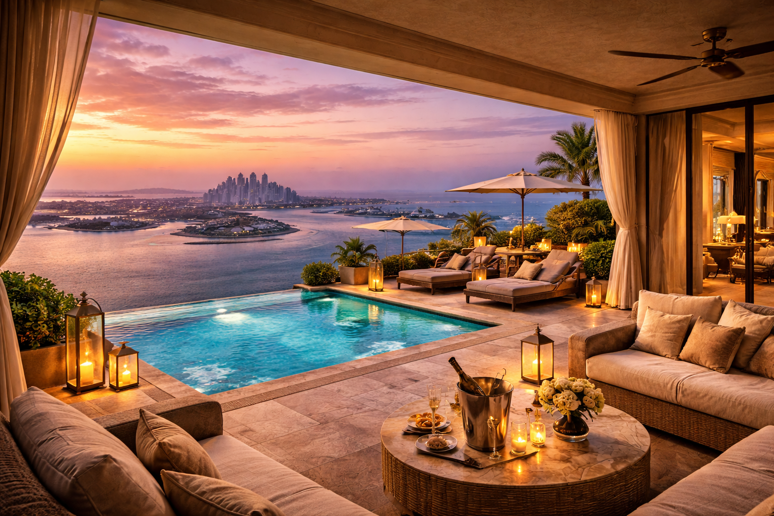 Resort 5 étoiles de luxe à Dubaï sur Palm Jumeirah