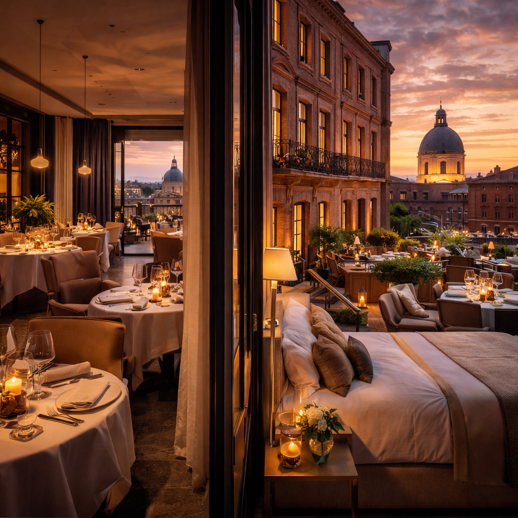Hôtel 5 étoiles à Toulouse avec restaurant gastronomique et suites de luxe