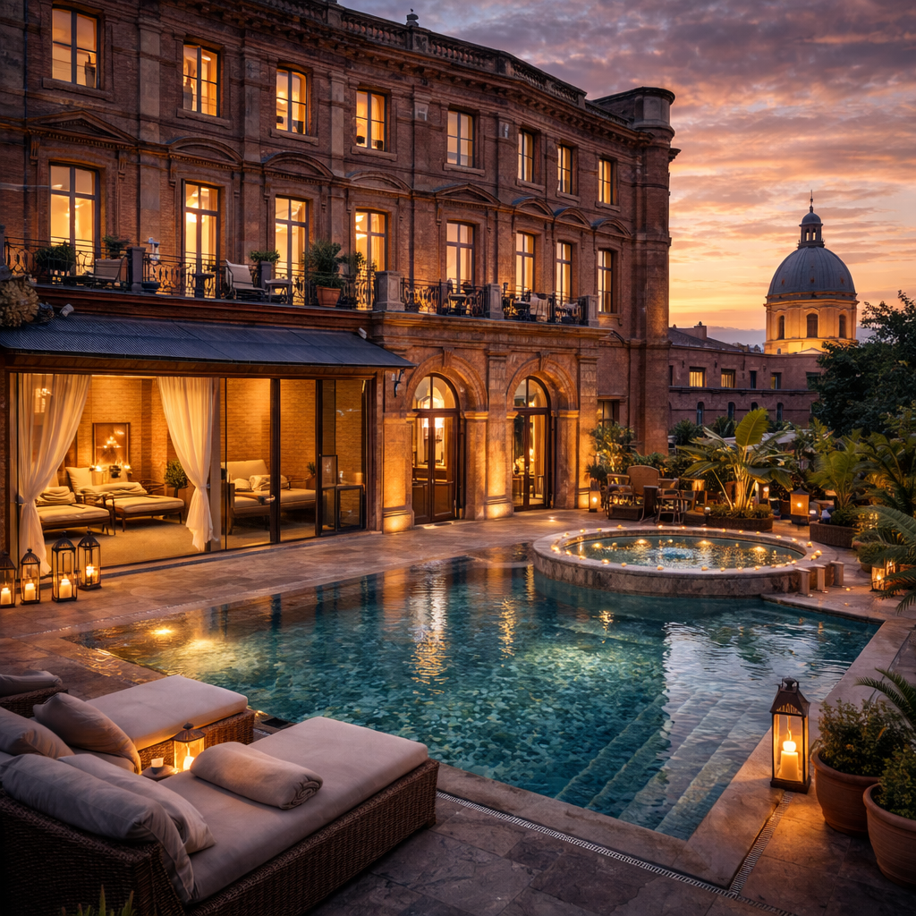 Hôtel 5 étoiles à Toulouse dans un bâtiment historique avec spa de luxe