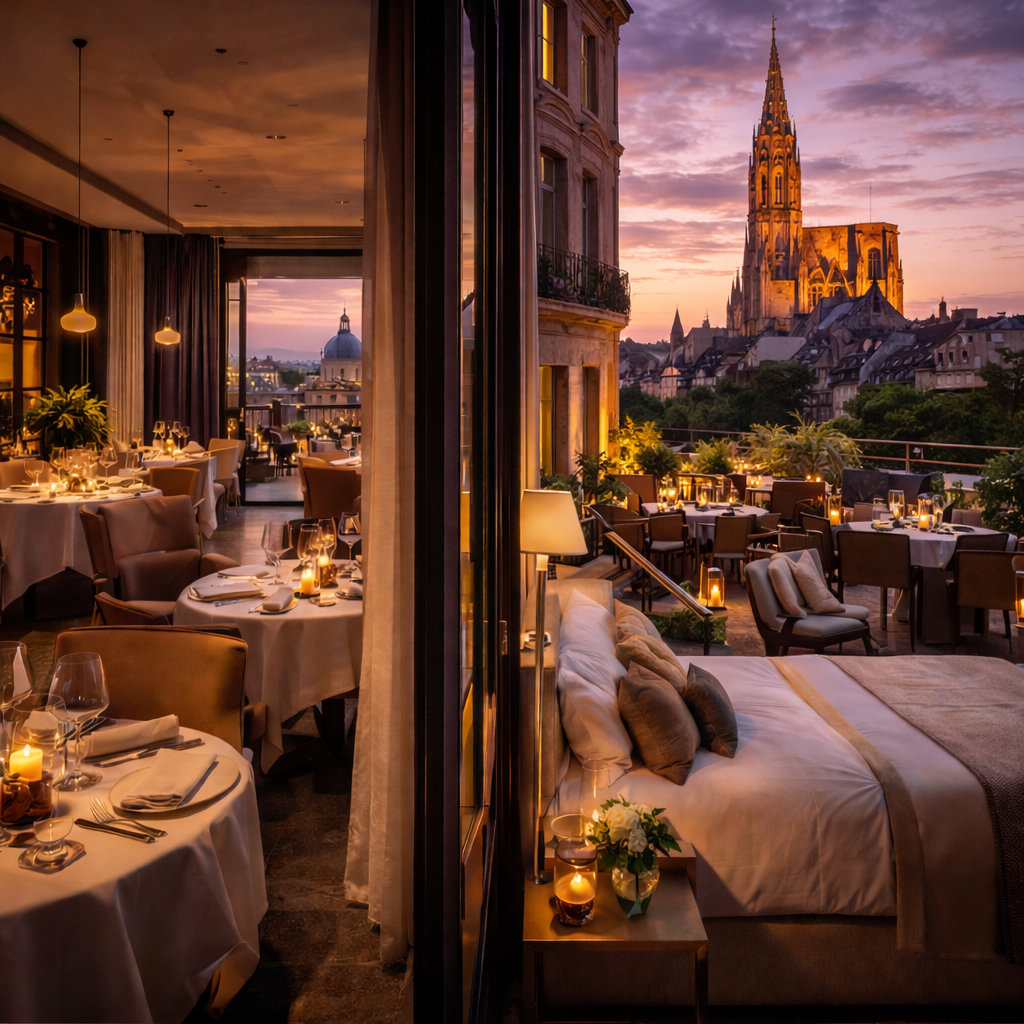 Hôtel 5 étoiles à Strasbourg avec restaurant gastronomique et suites de luxe