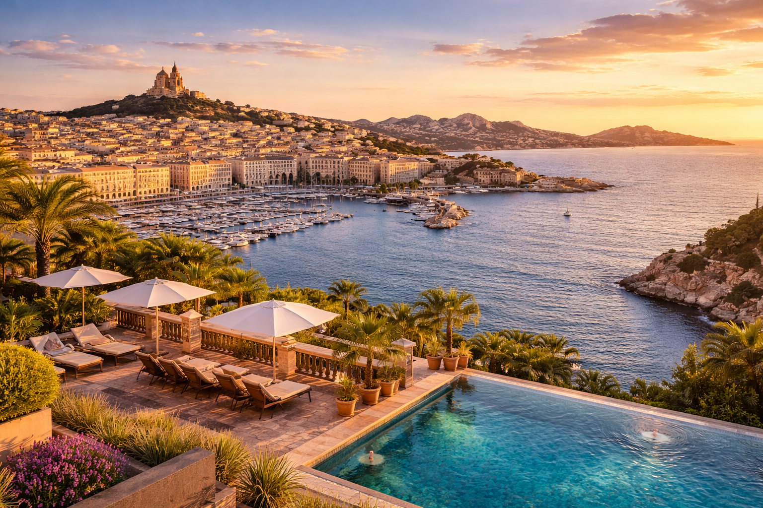 Hôtels 5 étoiles à Marseille avec vue sur la Méditerranée, Vieux-Port et Calanques