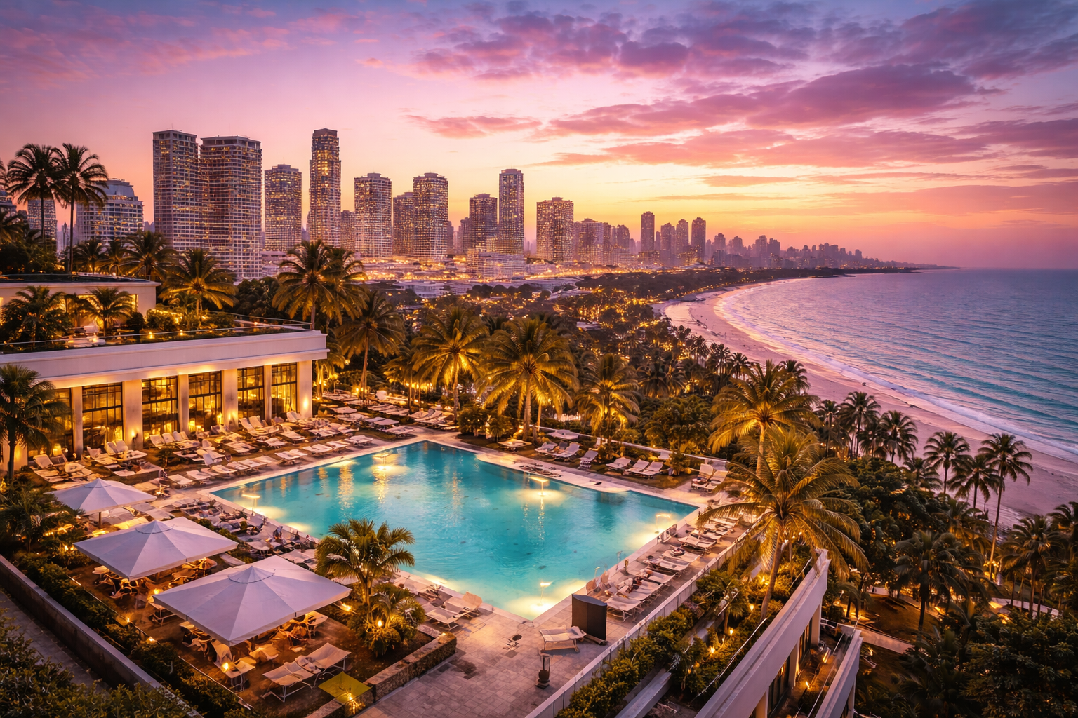Hôtel 5 étoiles à Los Angeles, palace de luxe entre skyline et océan