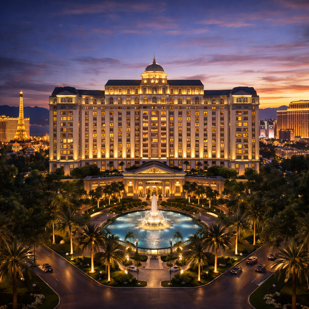 Hôtel 5 étoiles calme et élégant à Las Vegas