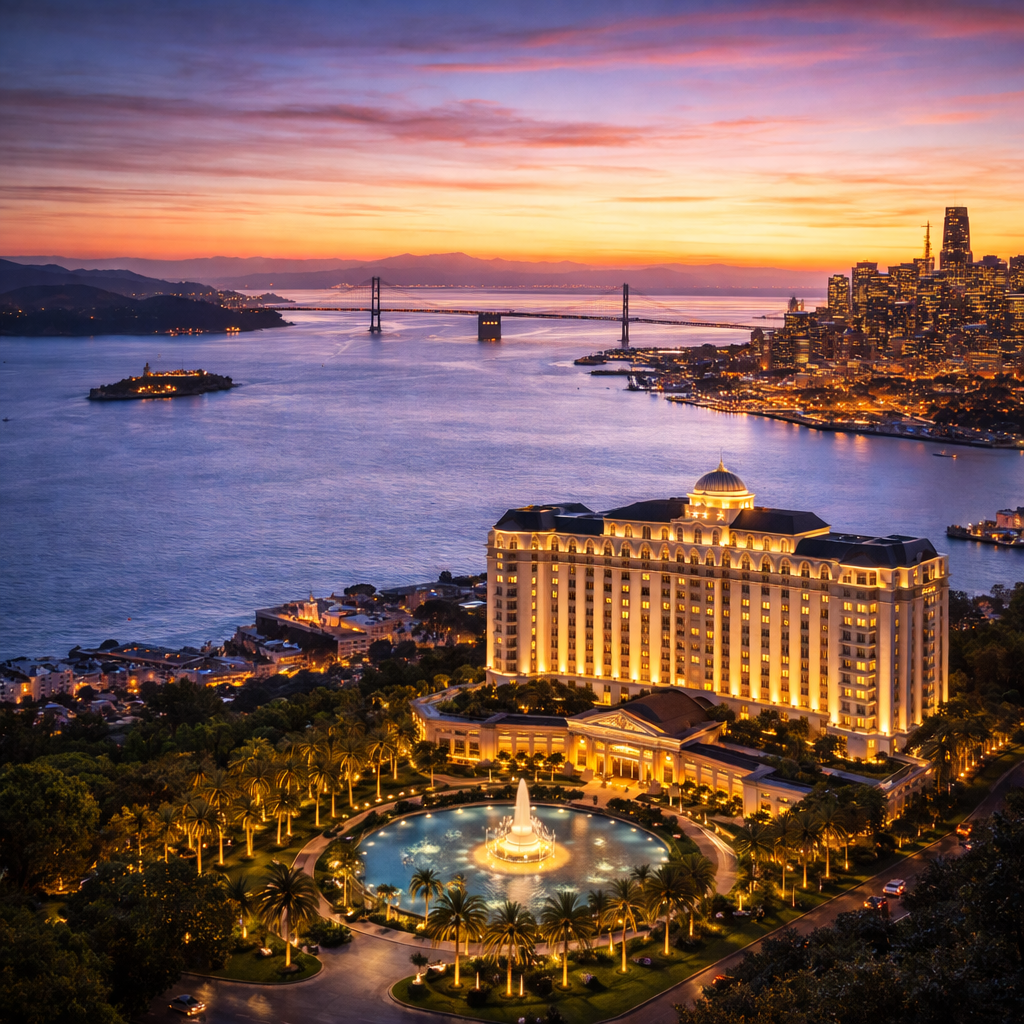 Hôtel 5 étoiles à San Francisco avec vue sur la baie