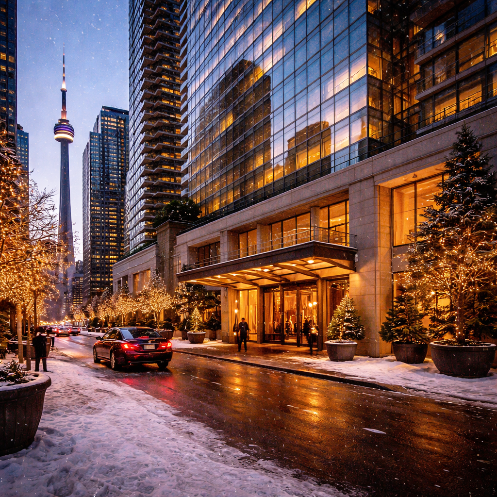 Hôtel 5 étoiles moderne à Toronto centre-ville