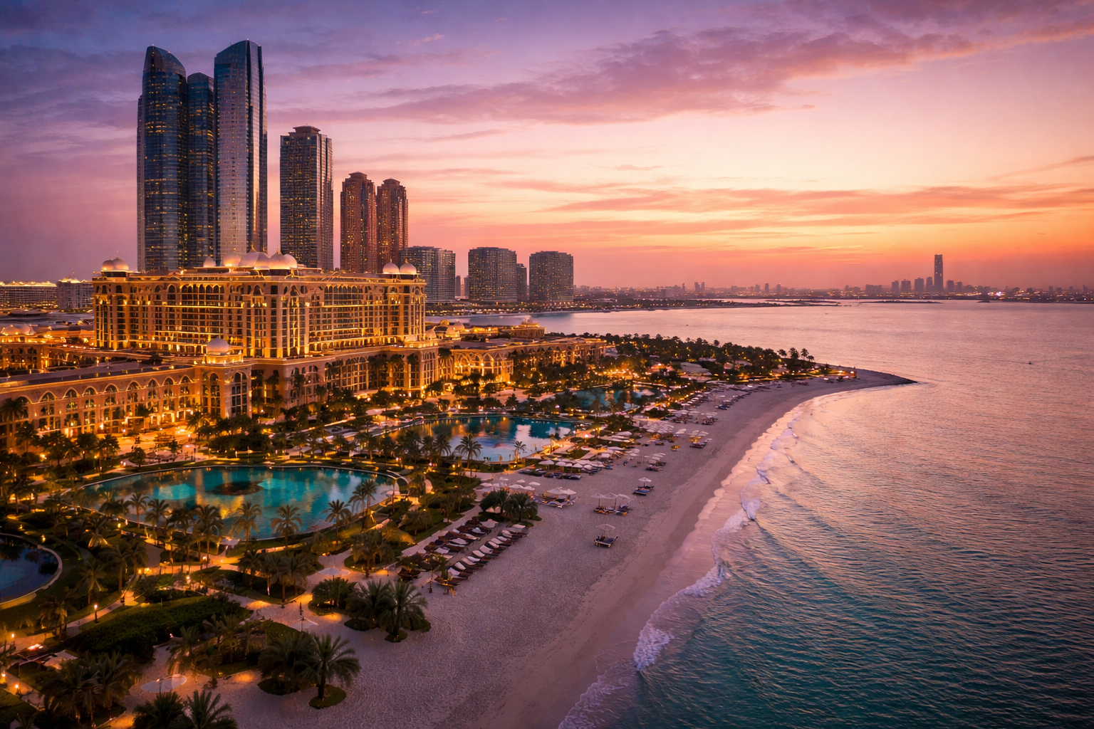 Hôtel 5 étoiles de luxe à Abu Dhabi en bord de mer