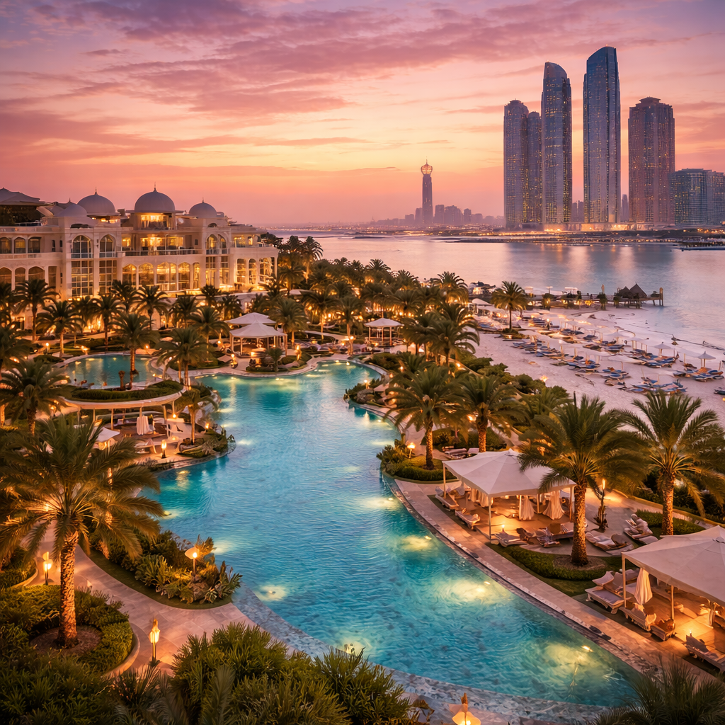 Resort 5 étoiles à Abu Dhabi calme et élégant