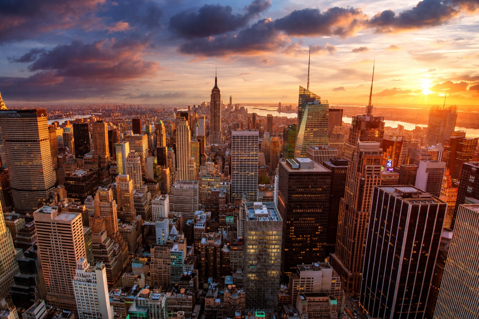 Hôtels 5 étoiles de luxe à New York avec vue sur la skyline de Manhattan