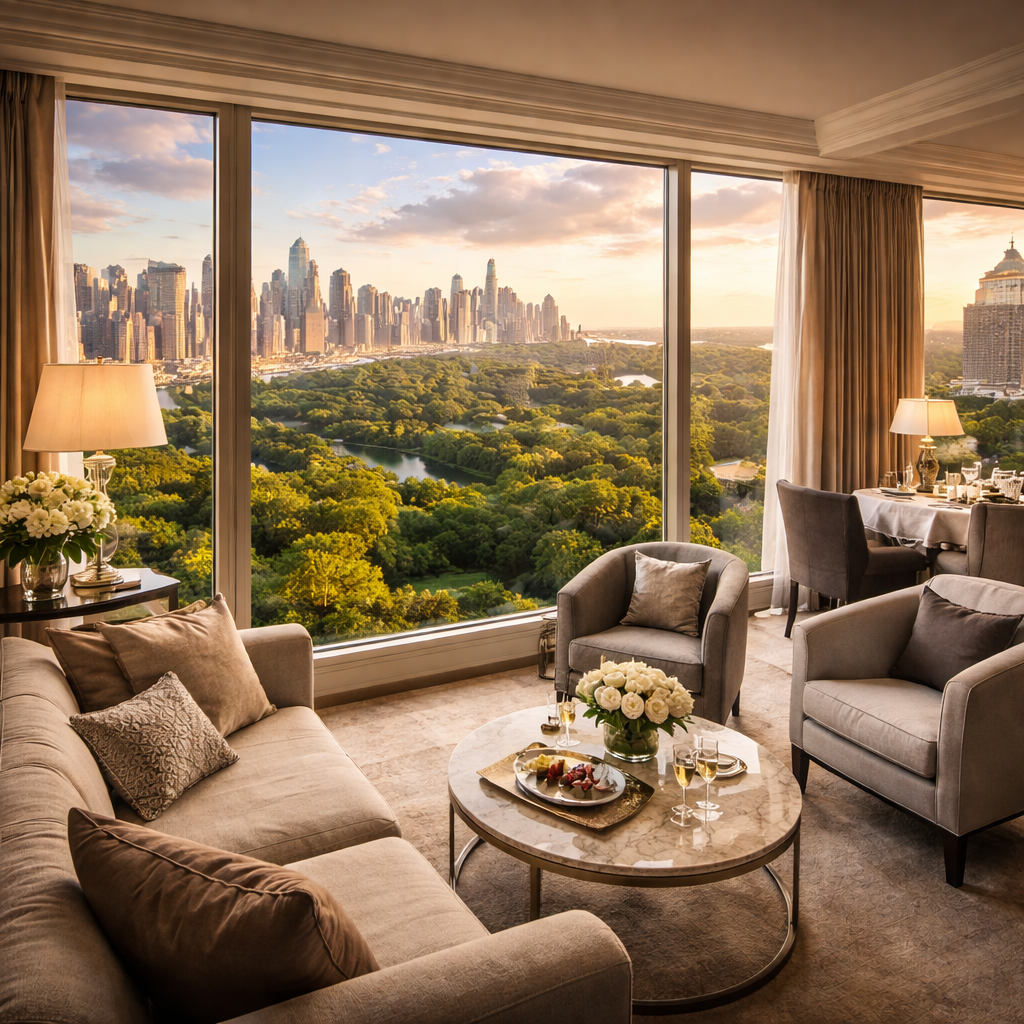 Hôtel 5 étoiles à New York avec vue sur Central Park