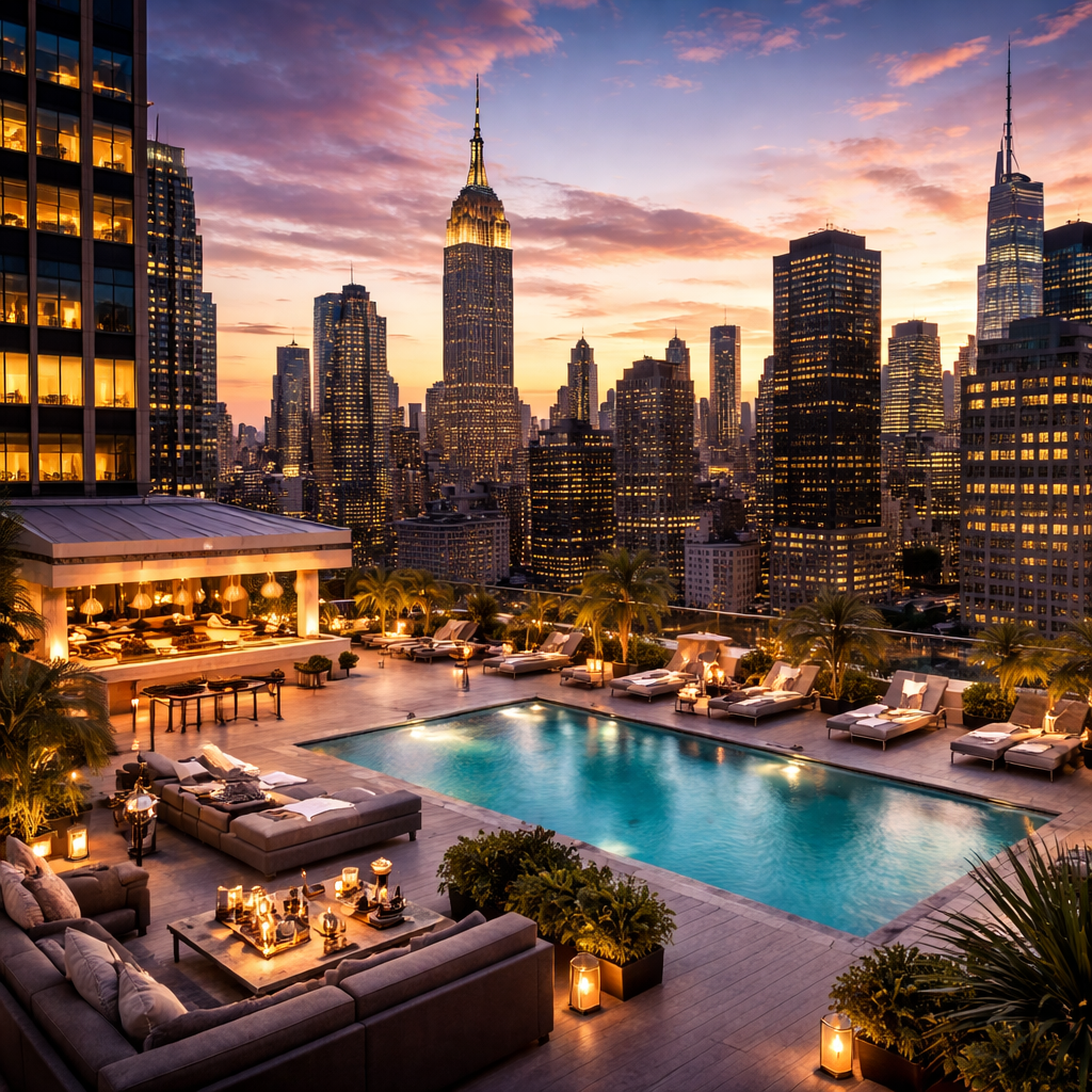 Hôtel 5 étoiles moderne à New York à Midtown Manhattan