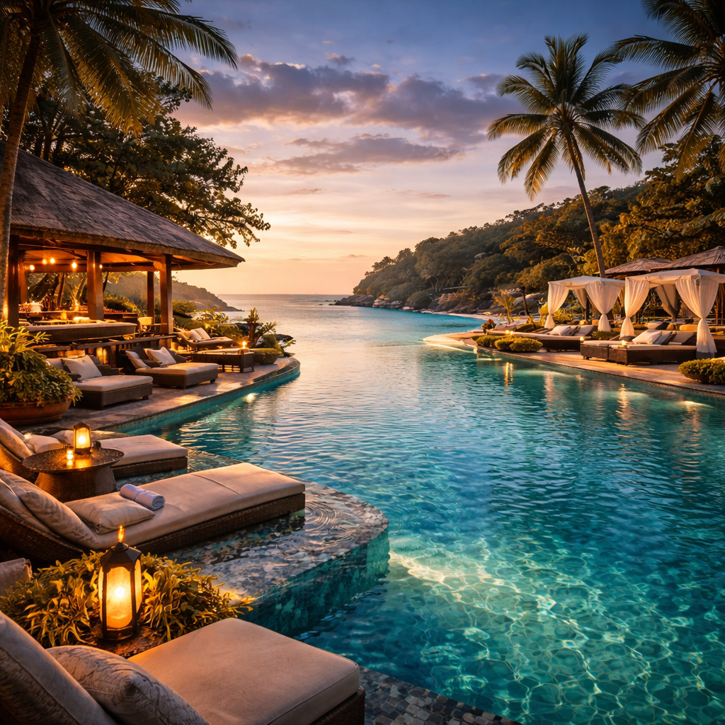 Resort 5 étoiles à Phuket avec piscine infinity et plage