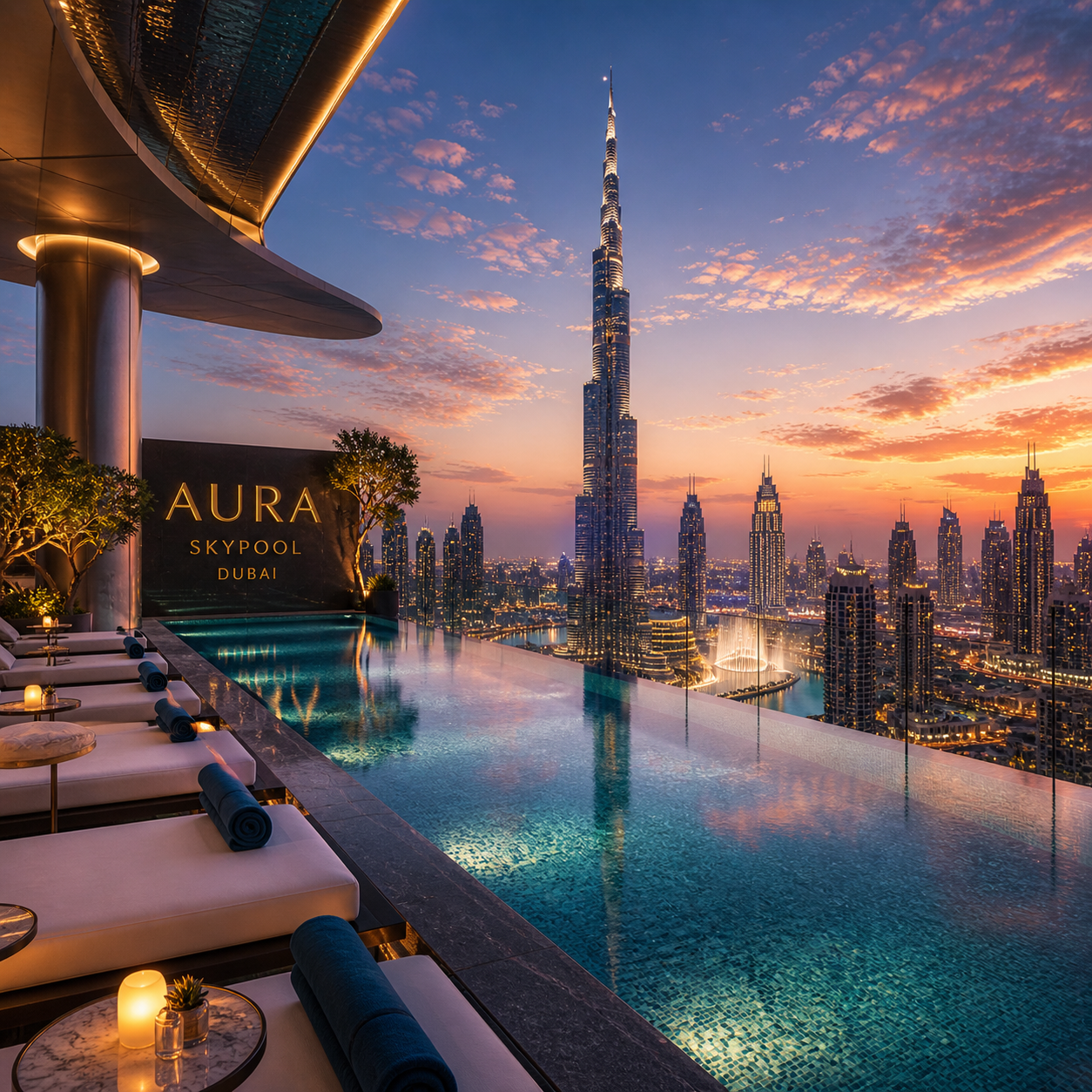Aura Skypool Dubaï piscine luxe