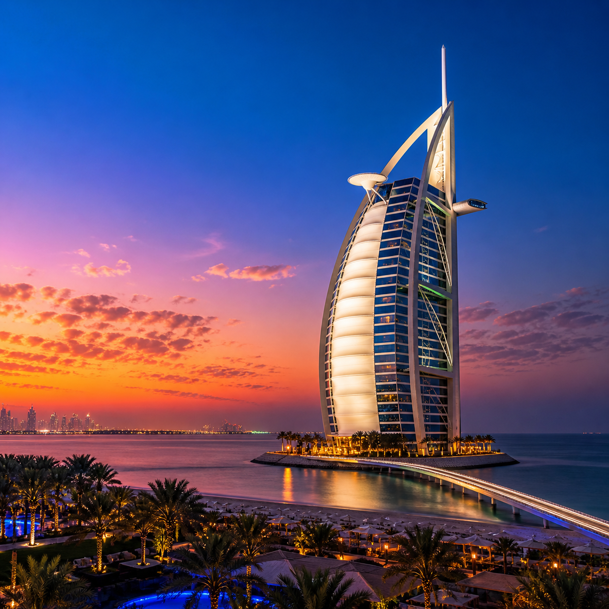 Burj Al Arab Jumeirah hôtel luxe Dubaï