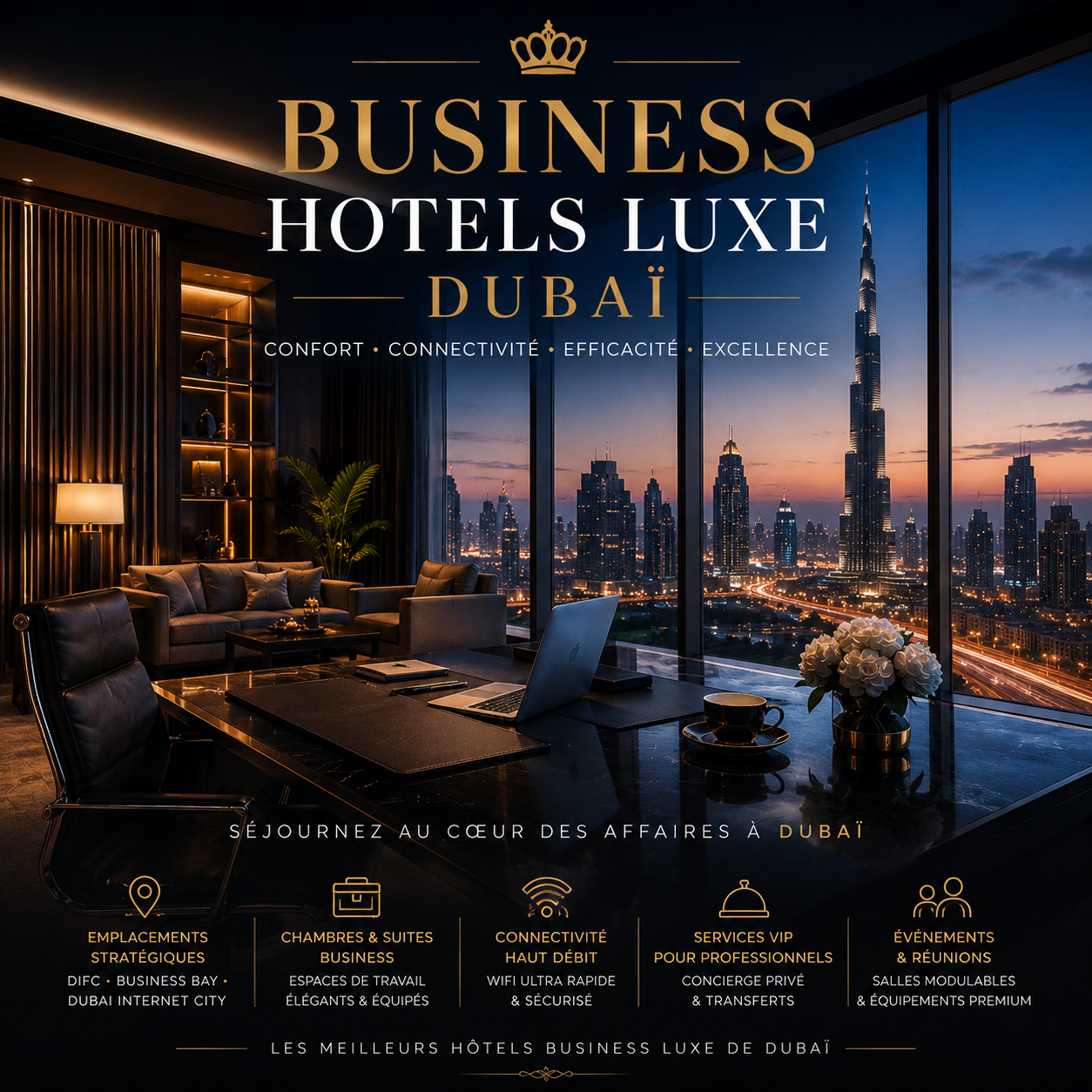 Business hotels luxe Dubaï