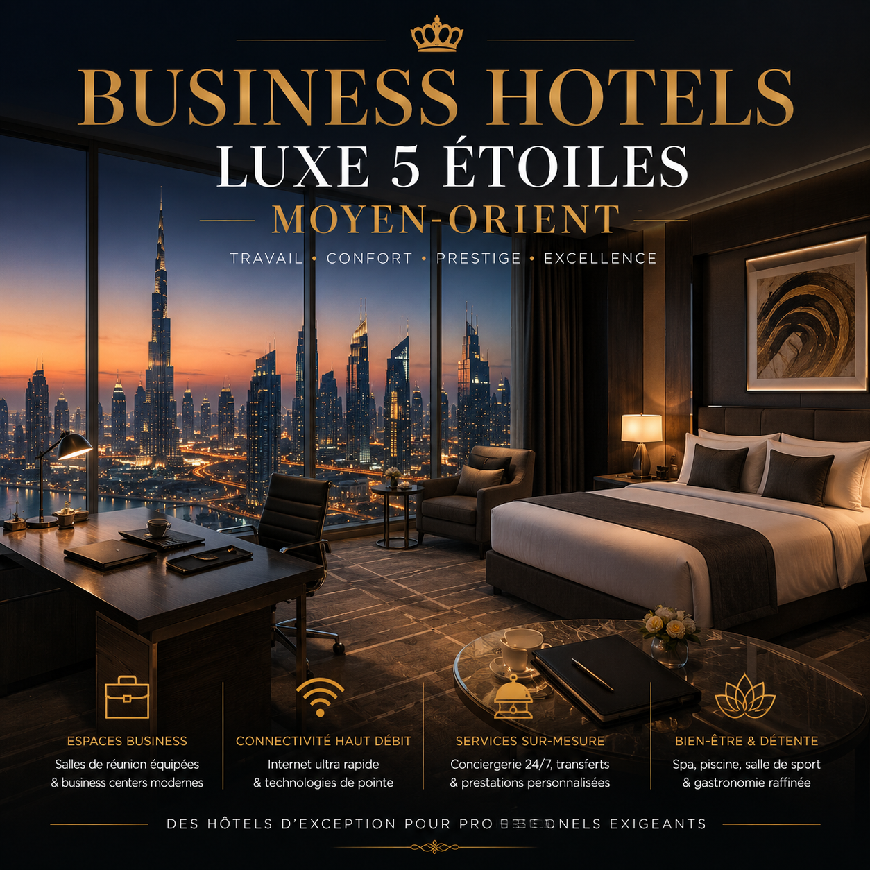 Business hotels luxe Moyen-Orient