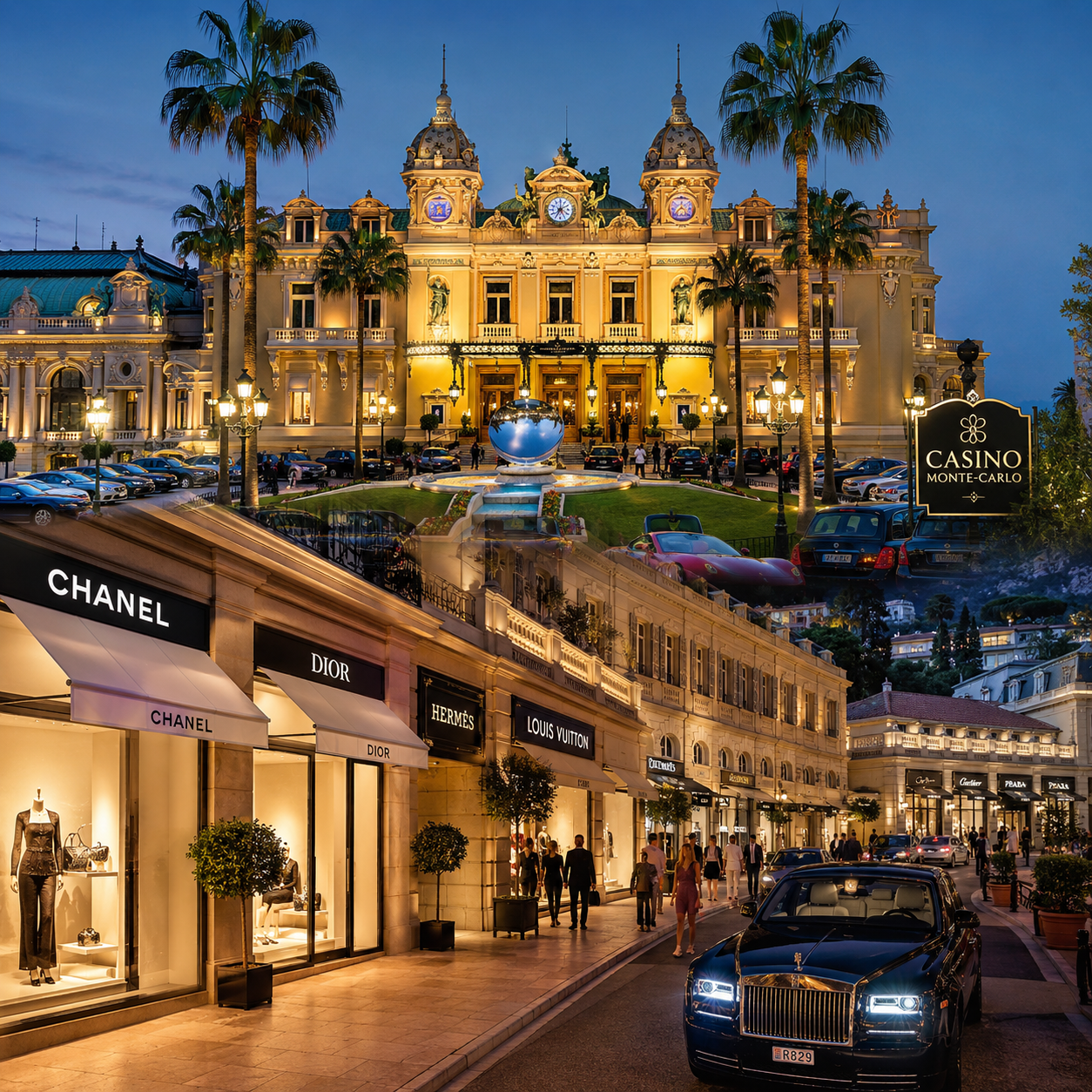 Casino Monte Carlo shopping luxe Monaco