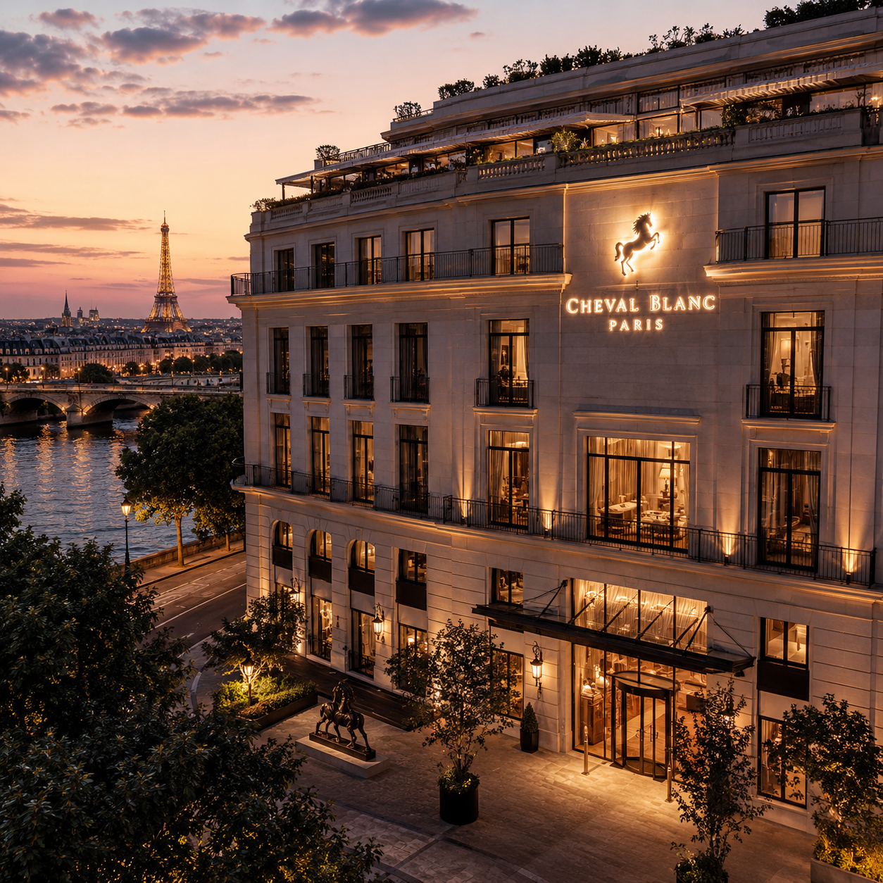 Cheval Blanc Paris LVMH hôtel luxe