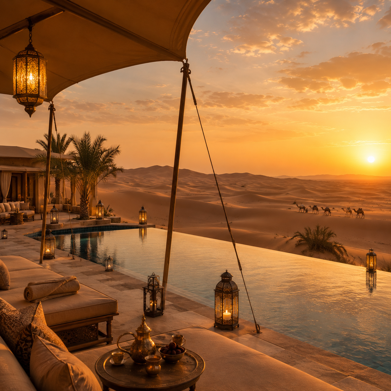 Désert luxe Moyen-Orient