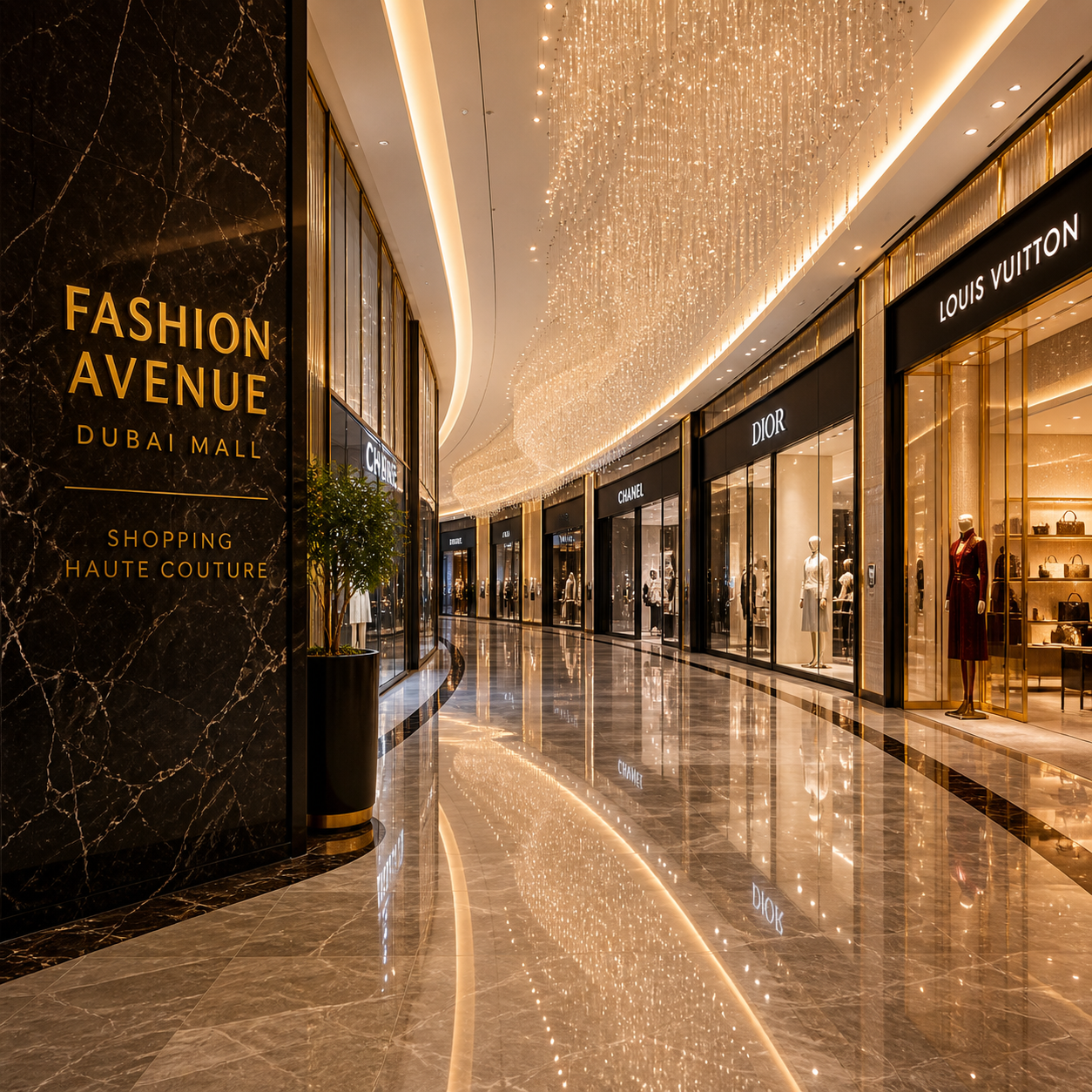 Fashion Avenue Dubai Mall shopping luxe
