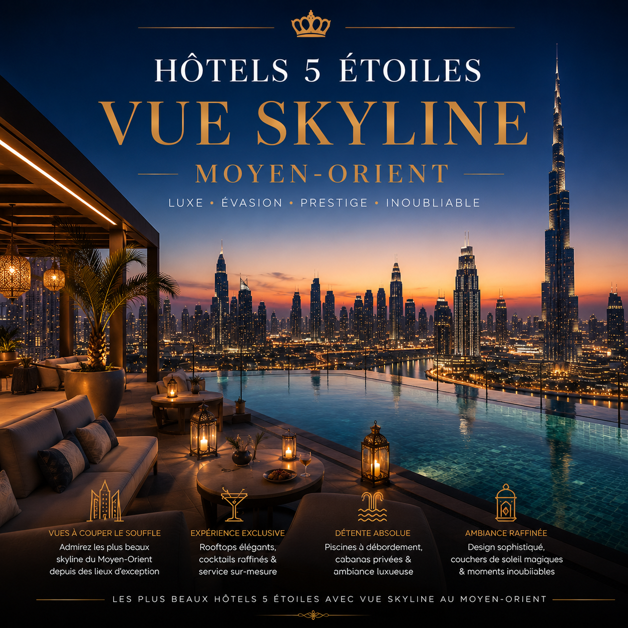 Hôtels vue skyline Moyen-Orient