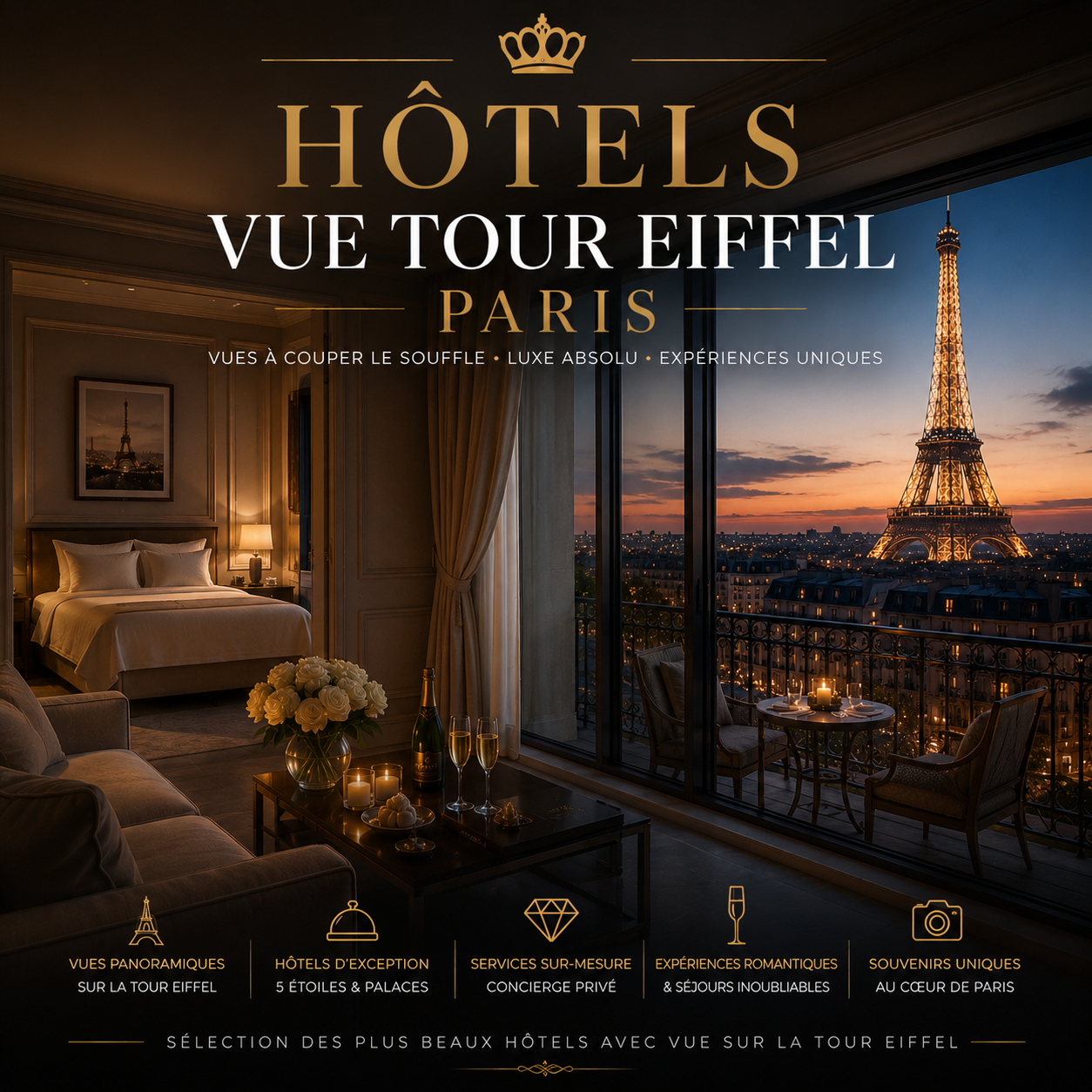 Hôtels vue Tour Eiffel Paris