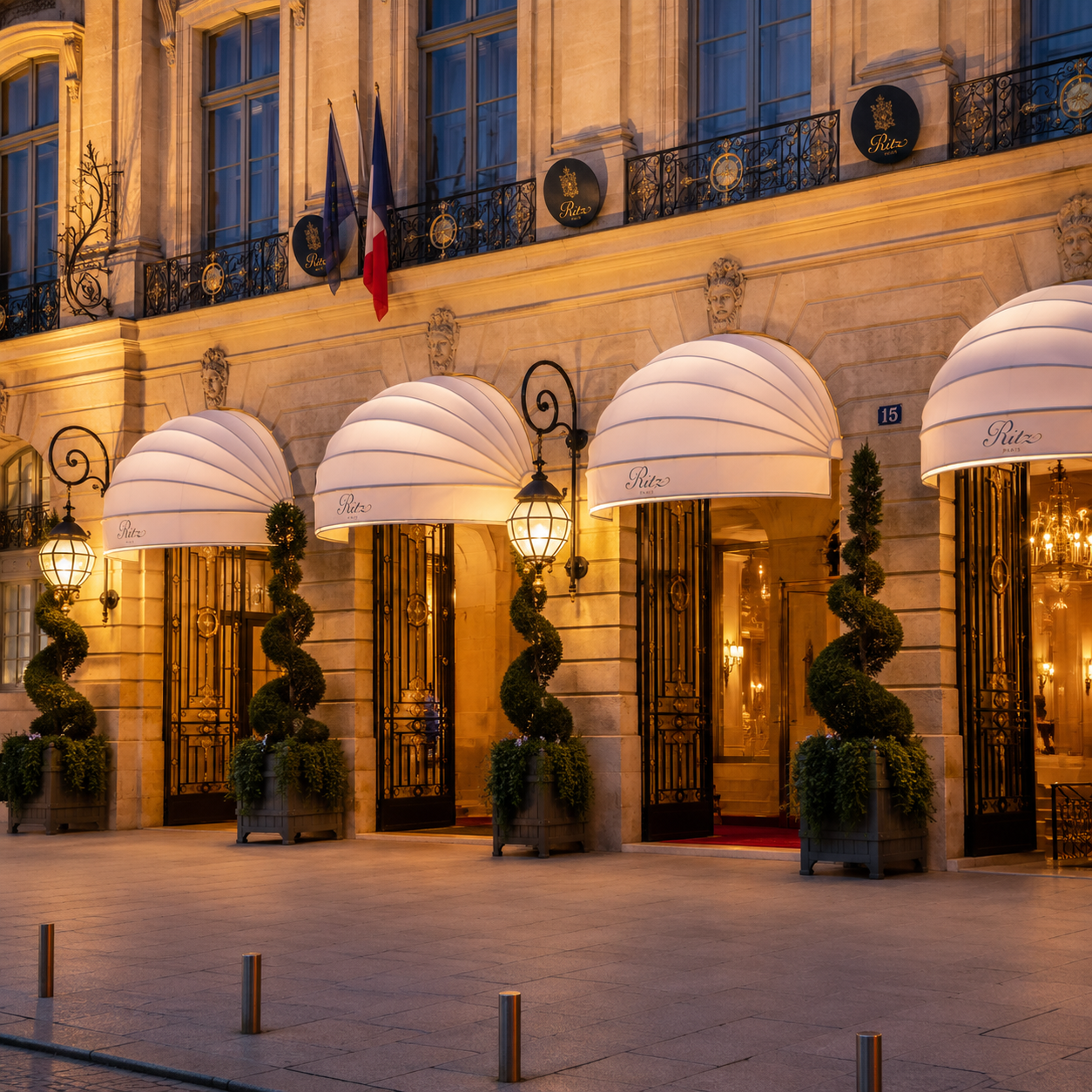 Ritz Paris palace Place Vendôme hôtel 5 étoiles