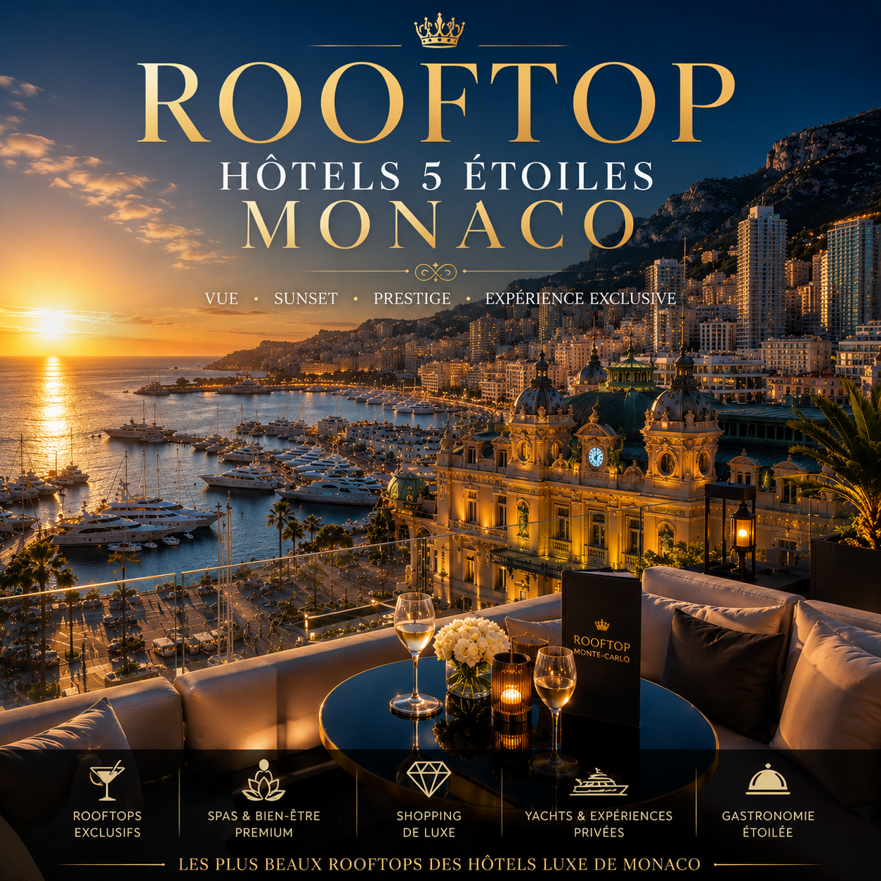 Rooftop hôtels luxe Monaco