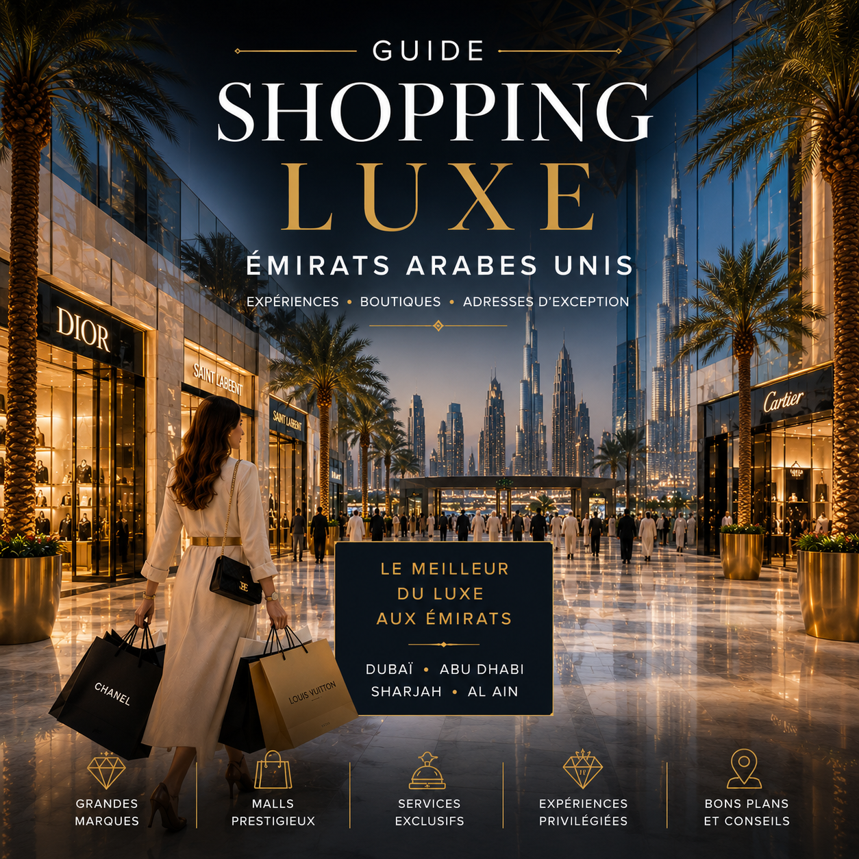 Shopping luxe Émirats Arabes Unis guide