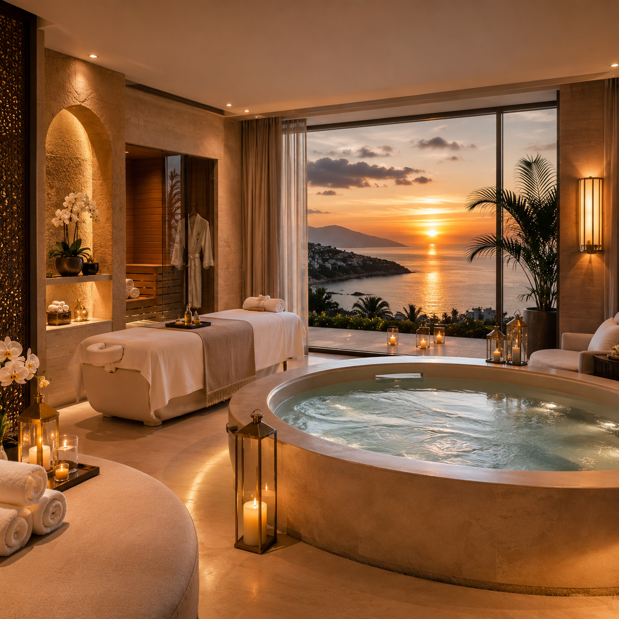 Spa exclusif hôtel 5 étoiles luxe