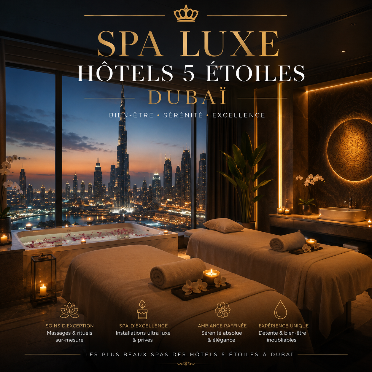 Spa luxe hôtels 5 étoiles Dubaï