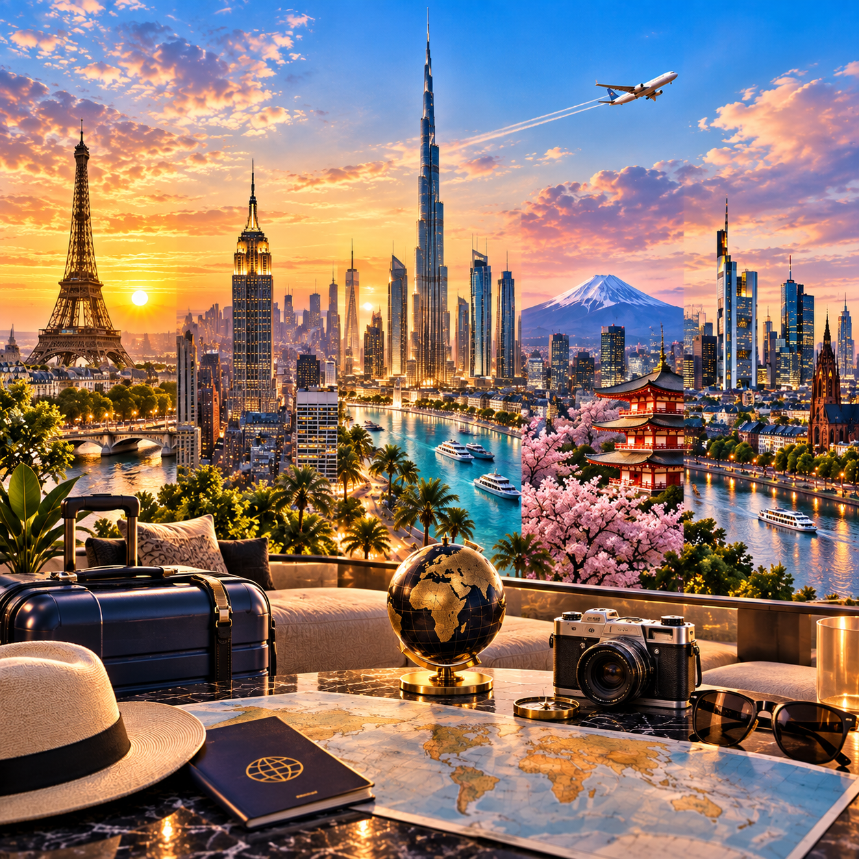 Destinations internationales avec hôtels 5 étoiles