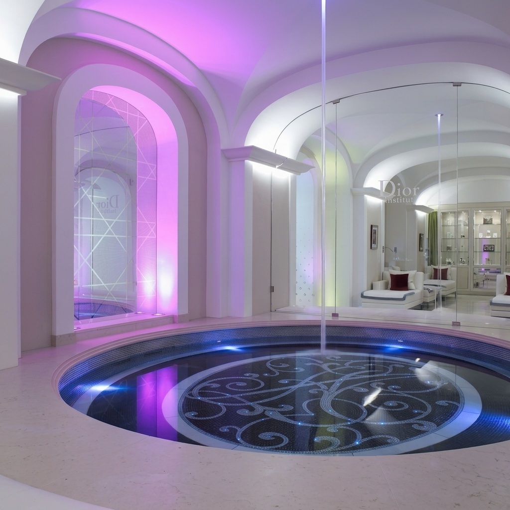 Espace de détente illustrant l'univers spa et bien-être du Plaza Athénée Paris
